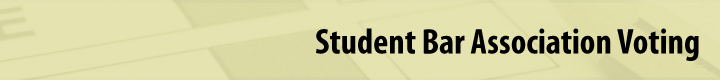 Student Bar Association Voting